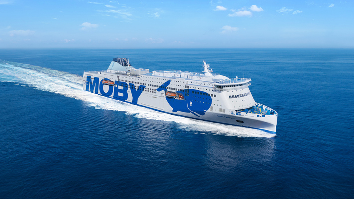 Une vue d’ensemble sur le nouveau navire Moby Lines